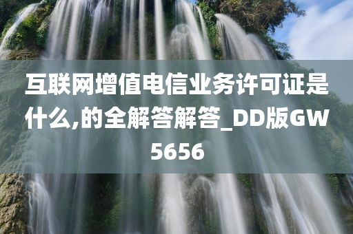 互联网增值电信业务许可证是什么,的全解答解答_DD版GW5656