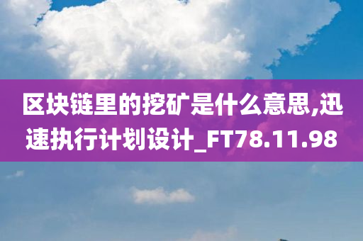 区块链里的挖矿是什么意思,迅速执行计划设计_FT78.11.98