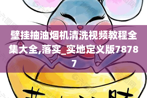 壁挂抽油烟机清洗视频教程全集大全,落实_实地定义版78787