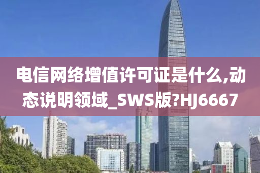 电信网络增值许可证是什么,动态说明领域_SWS版?HJ6667