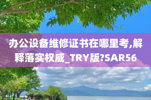 办公设备维修证书在哪里考,解释落实权威_TRY版?SAR56