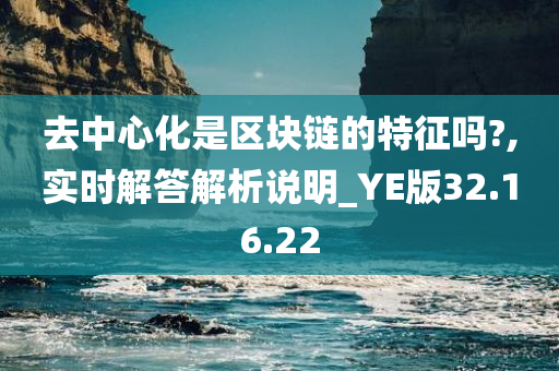 去中心化是区块链的特征吗?,实时解答解析说明_YE版32.16.22