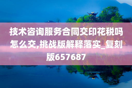 技术咨询服务合同交印花税吗怎么交,挑战版解释落实_复刻版657687