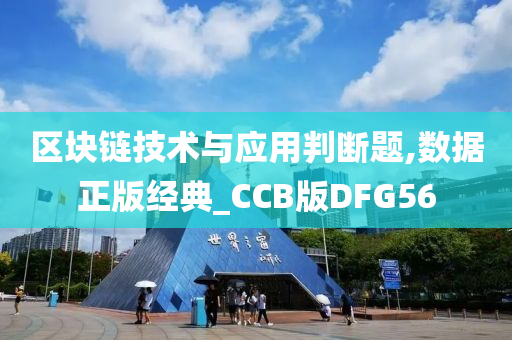 区块链技术与应用判断题,数据正版经典_CCB版DFG56