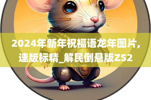 2024年新年祝福语龙年图片,速版标精_解民倒悬版ZS2