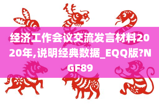 经济工作会议交流发言材料2020年,说明经典数据_EQQ版?NGF89