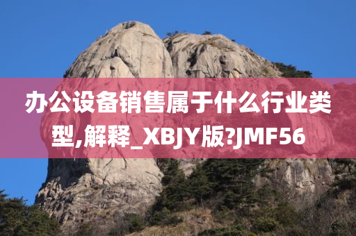 办公设备销售属于什么行业类型,解释_XBJY版?JMF56