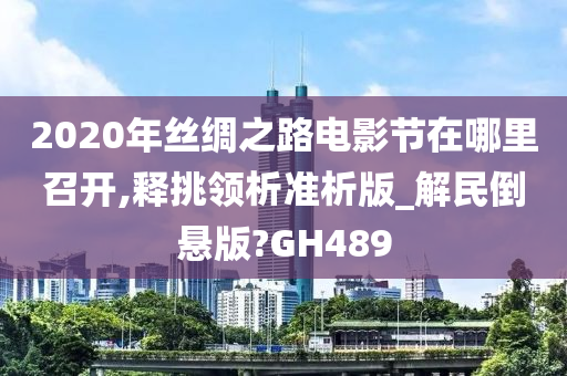 2020年丝绸之路电影节在哪里召开,释挑领析准析版_解民倒悬版?GH489