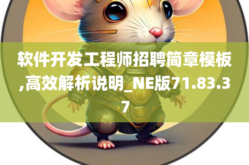 软件开发工程师招聘简章模板,高效解析说明_NE版71.83.37