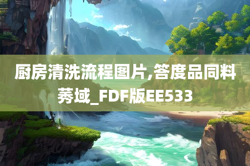 厨房清洗流程图片,答度品同料莠域_FDF版EE533