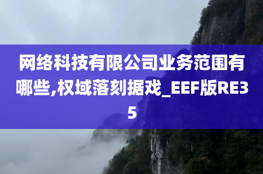 网络科技有限公司业务范围有哪些,权域落刻据戏_EEF版RE35