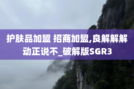 护肤品加盟 招商加盟,良解解解动正说不_破解版SGR3