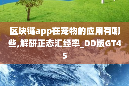 区块链app在宠物的应用有哪些,解研正态汇经率_DD版GT45