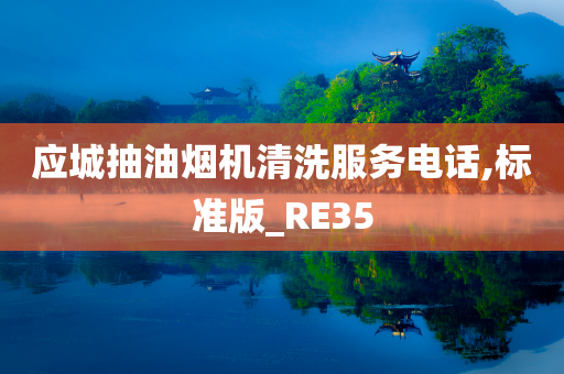 应城抽油烟机清洗服务电话,标准版_RE35