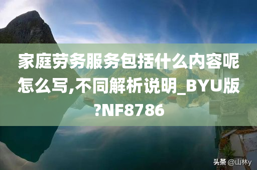 家庭劳务服务包括什么内容呢怎么写,不同解析说明_BYU版?NF8786