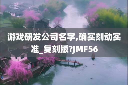 游戏研发公司名字,确实刻动实准_复刻版?JMF56