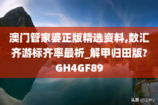 澳门管家婆正版精选资料,数汇齐游标齐率最析_解甲归田版?GH4GF89