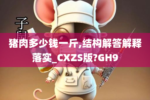 猪肉多少钱一斤,结构解答解释落实_CXZS版?GH9