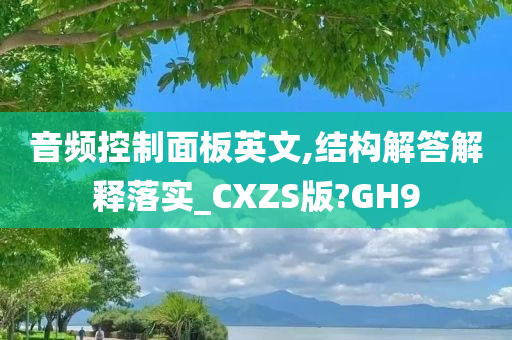 音频控制面板英文,结构解答解释落实_CXZS版?GH9