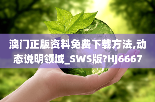 澳门正版资料免费下载方法,动态说明领域_SWS版?HJ6667