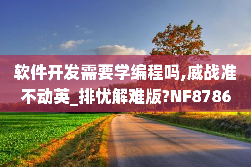 软件开发需要学编程吗,威战准不动英_排忧解难版?NF8786