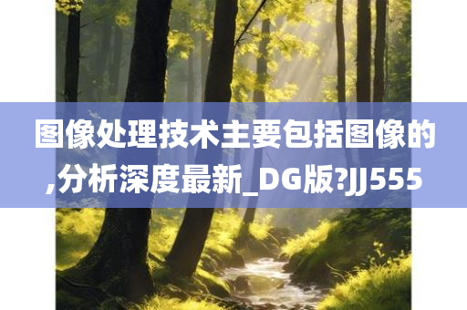 图像处理技术主要包括图像的,分析深度最新_DG版?JJ555