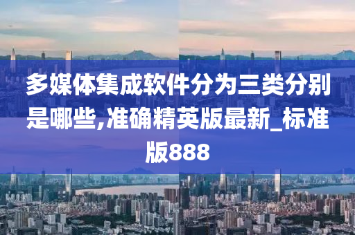 多媒体集成软件分为三类分别是哪些,准确精英版最新_标准版888