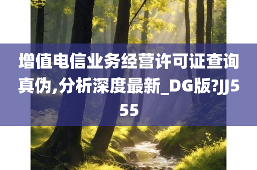 增值电信业务经营许可证查询真伪,分析深度最新_DG版?JJ555