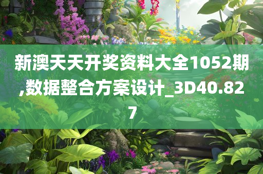 新澳天天开奖资料大全1052期,数据整合方案设计_3D40.827