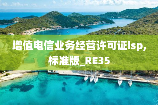 增值电信业务经营许可证isp,标准版_RE35