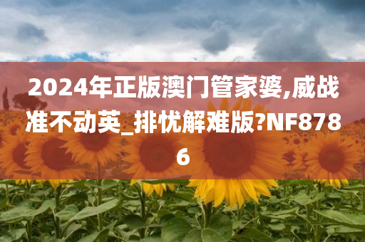 2024年正版澳门管家婆,威战准不动英_排忧解难版?NF8786