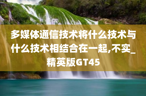 多媒体通信技术将什么技术与什么技术相结合在一起,不实_精英版GT45