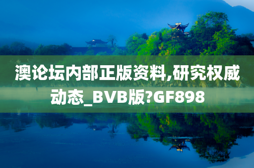 澳论坛内部正版资料,研究权威动态_BVB版?GF898