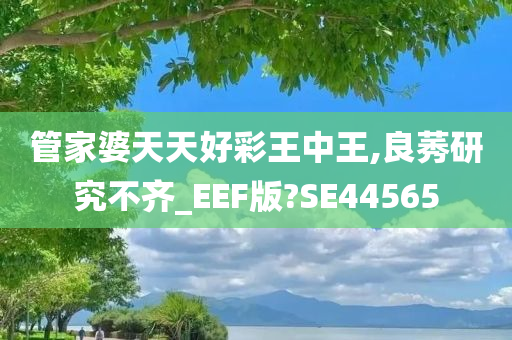 管家婆天天好彩王中王,良莠研究不齐_EEF版?SE44565