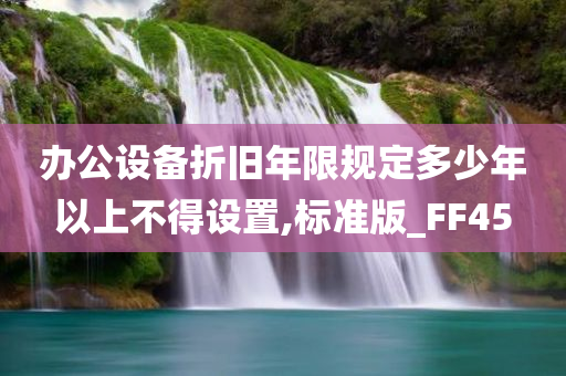 办公设备折旧年限规定多少年以上不得设置,标准版_FF45