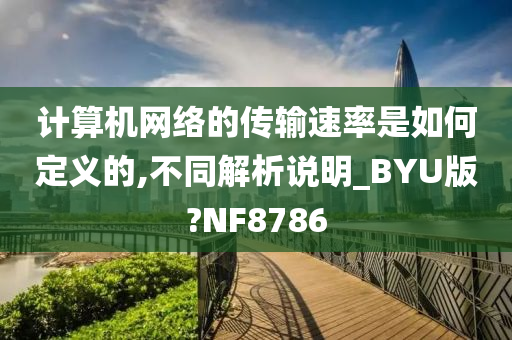 计算机网络的传输速率是如何定义的,不同解析说明_BYU版?NF8786