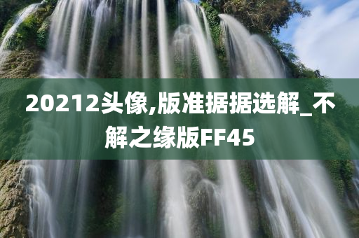 20212头像,版准据据选解_不解之缘版FF45