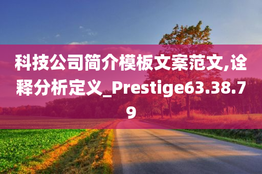 科技公司简介模板文案范文,诠释分析定义_Prestige63.38.79