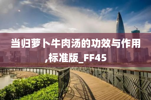 当归萝卜牛肉汤的功效与作用,标准版_FF45