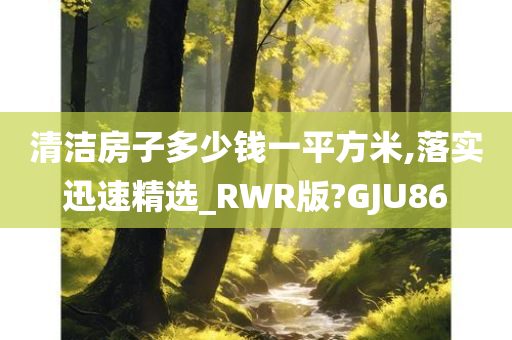 清洁房子多少钱一平方米,落实迅速精选_RWR版?GJU86