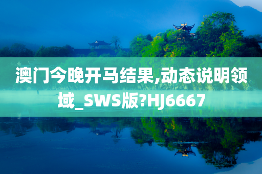 澳门今晚开马结果,动态说明领域_SWS版?HJ6667