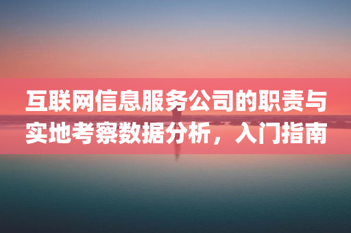 互联网信息服务公司的职责与实地考察数据分析，入门指南