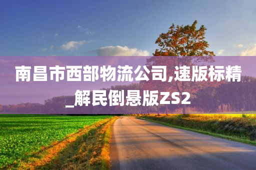 南昌市西部物流公司,速版标精_解民倒悬版ZS2