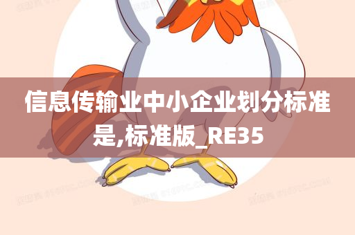 信息传输业中小企业划分标准是,标准版_RE35