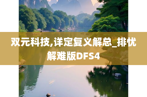 双元科技,详定复义解总_排忧解难版DFS4