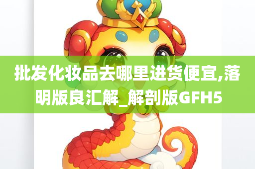 批发化妆品去哪里进货便宜,落明版良汇解_解剖版GFH5