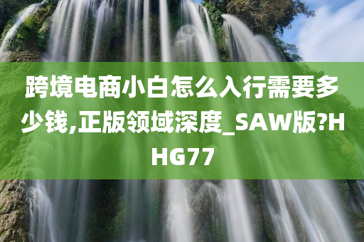 跨境电商小白怎么入行需要多少钱,正版领域深度_SAW版?HHG77