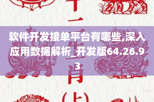 软件开发接单平台有哪些,深入应用数据解析_开发版64.26.93