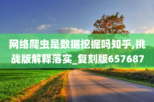 网络爬虫是数据挖掘吗知乎,挑战版解释落实_复刻版657687