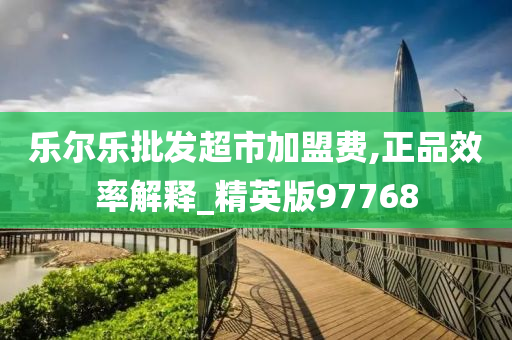 乐尔乐批发超市加盟费,正品效率解释_精英版97768